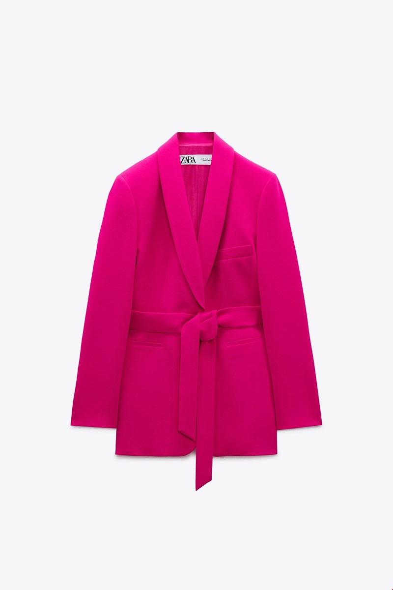 Blazer με smoking γιακά, Zara