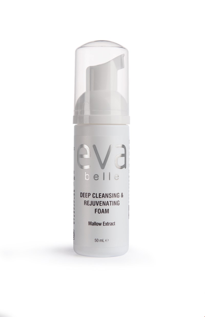 Συσκευασία του προϊόντος Eva Belle DEEP CLEANSING & REJUVENATING FOAM της InterMed.
