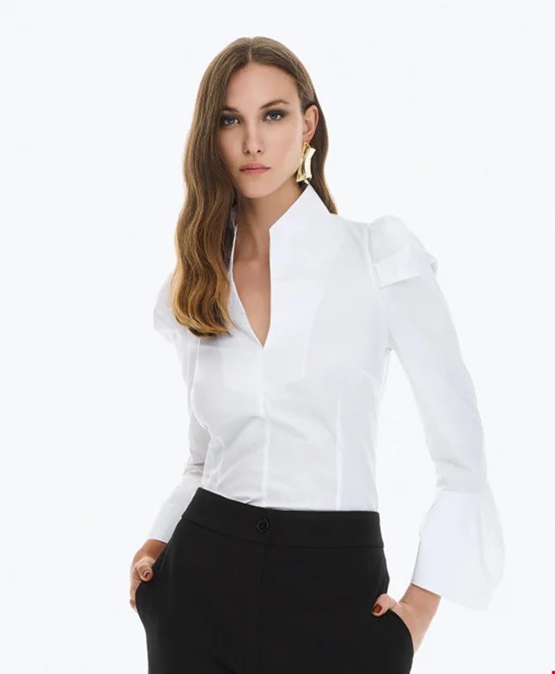 Μπλούζα με φουσκωτά μανίκια