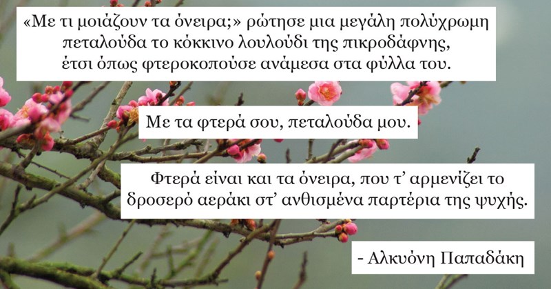 Το χαμόγελο του Δράκου, Αλκυόνη Παπαδάκη