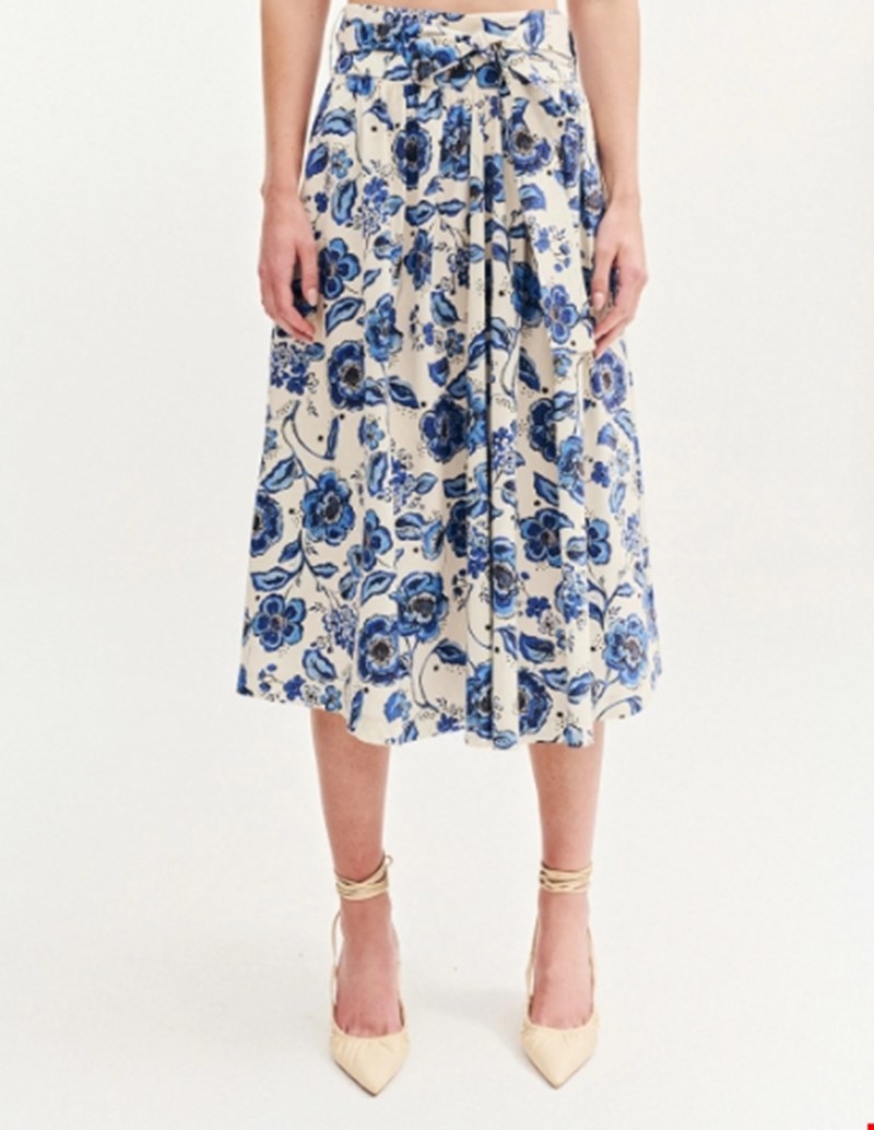 Φούστα floral βαμβακερή Forel