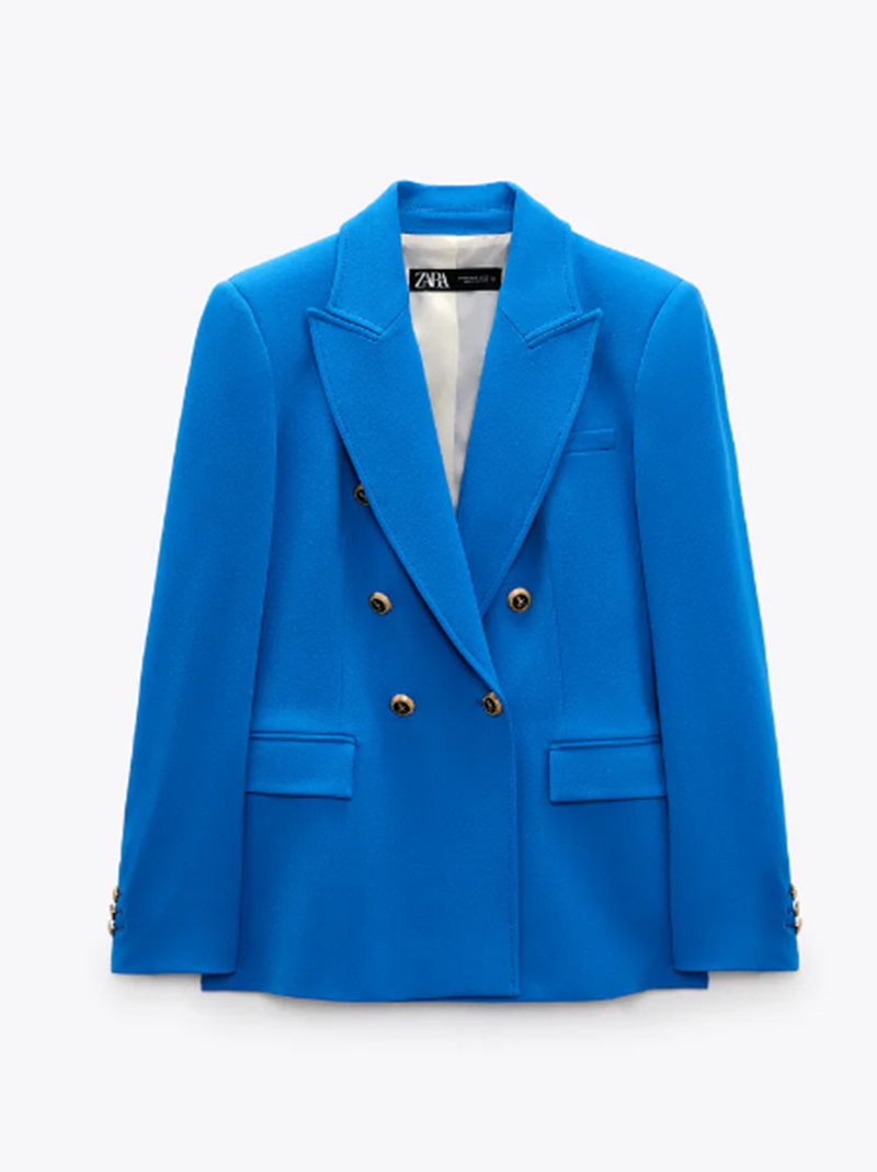 Σταυρωτό μεσάτο blazer Zara