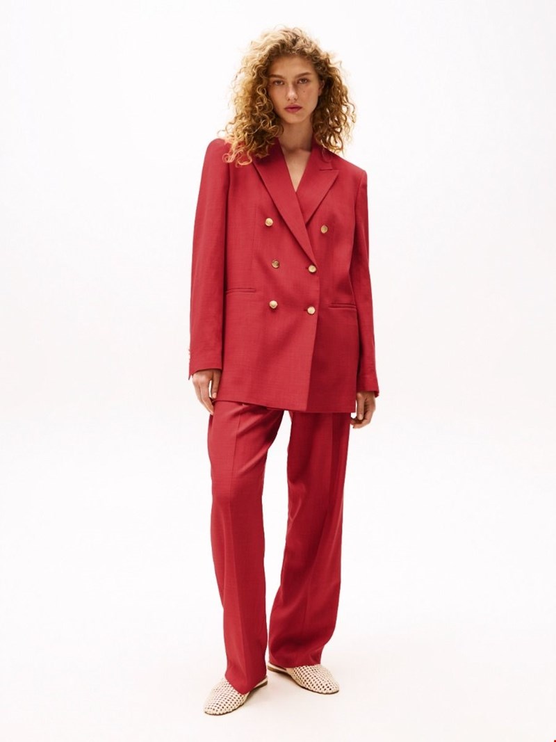 The Sofia Capsule Blazer Με Διπλή Σειρά Κουμπιών & The Sofia Capsule Παντελόνι Σε Κανονική Φαρδιά Γραμμή, Tommy Hilfiger