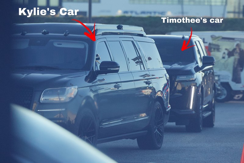 timothee chalamet - kylie jenner cars