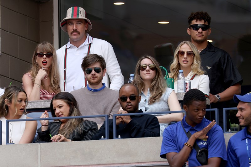 Taylor Swift, Travis Kelce, Patrick Mahomes, Brittany Mahomes