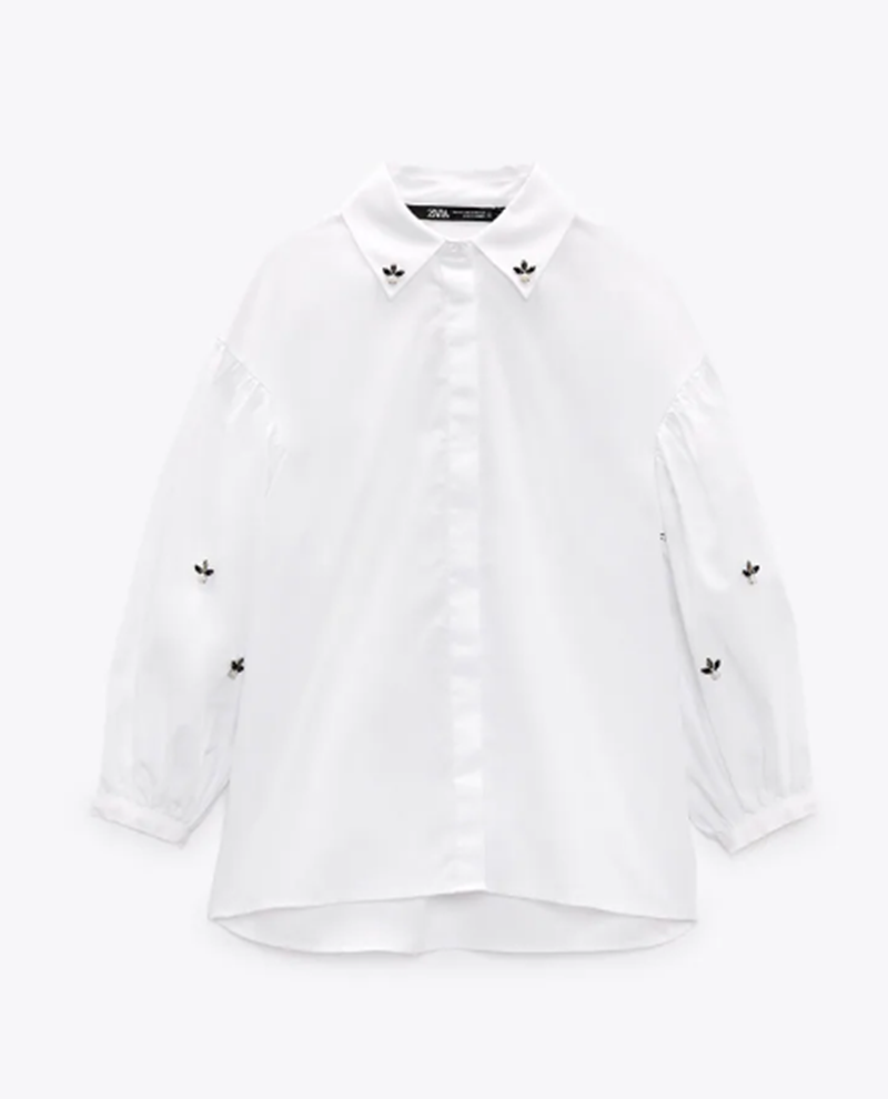 Πουκάμισο με πέτρες Zara