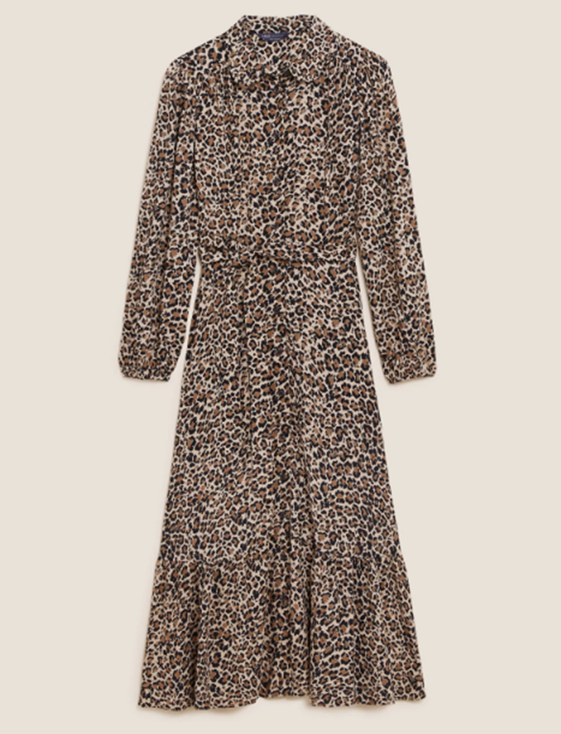 Μίντι φόρεμα με animal print, Marks&Spencer.
