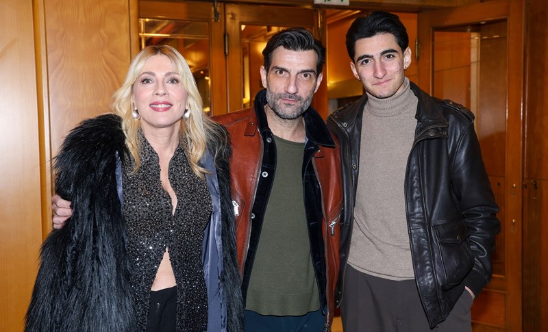 Σμαράγδα Καρύδη, Νίκος Κουρής με τον γιο του, Πέτρο