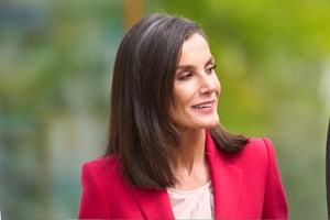 Βασίλισσα Máxima | Με business casual φόρεμα σε οικονομικό συνέδριο - εικόνα 2