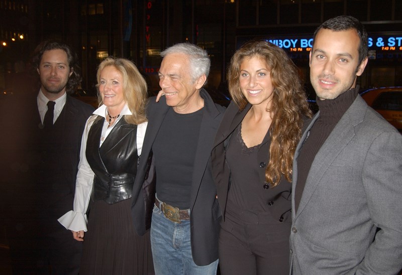 Η Ricky Lauren και ο Ralph Lauren με τα παιδιά τους, Dylan, Andrew και David