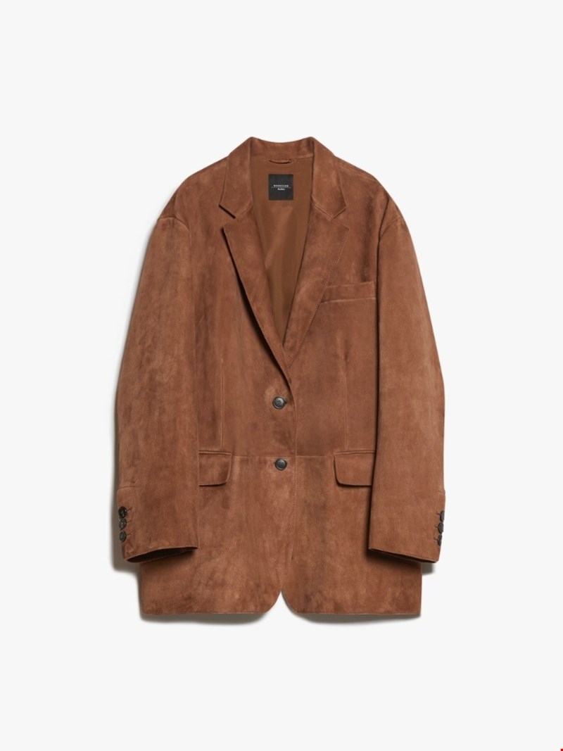suede blazer max mara