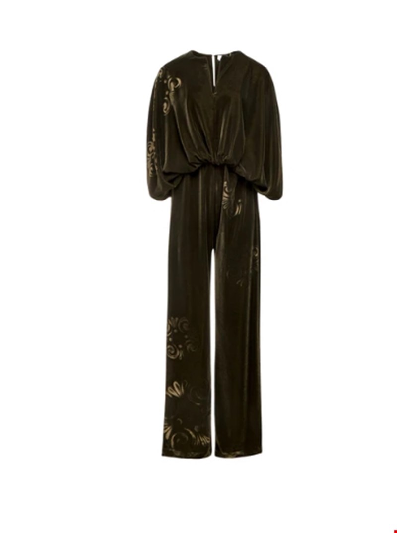 Kallos Silk Velvet Jumpsuit Themis Z