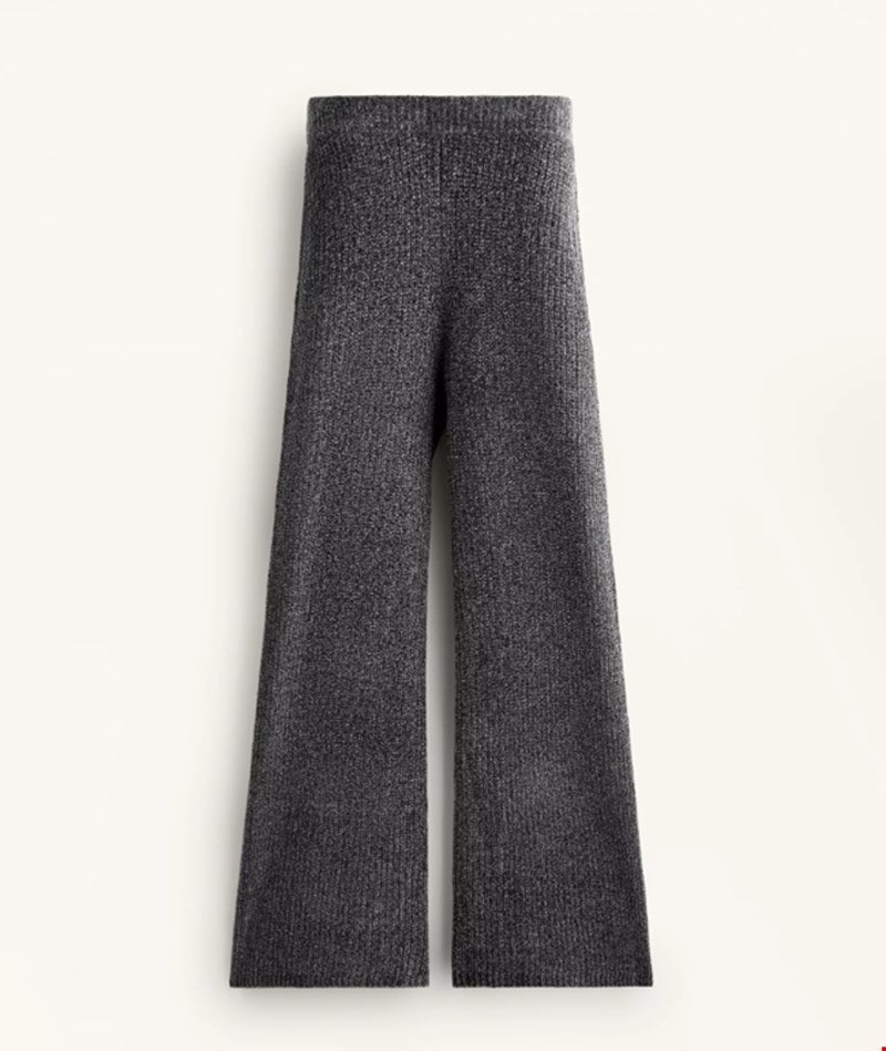 Πλεκτό παντελόνι flare με στριμμένο νήμα, Oysho