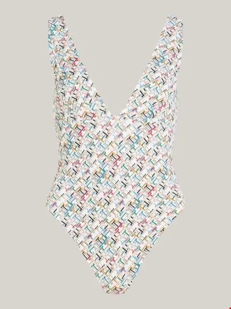 TH Monogram Ολόσωμο μαγιό, Tommy Hilfiger
