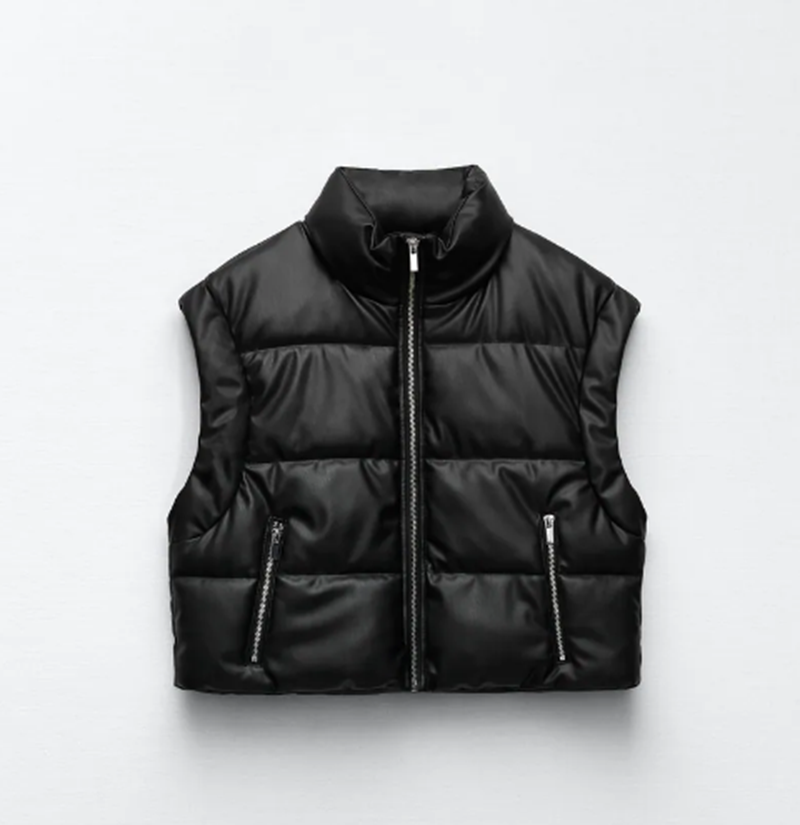 Cropped γιλέκο Zara