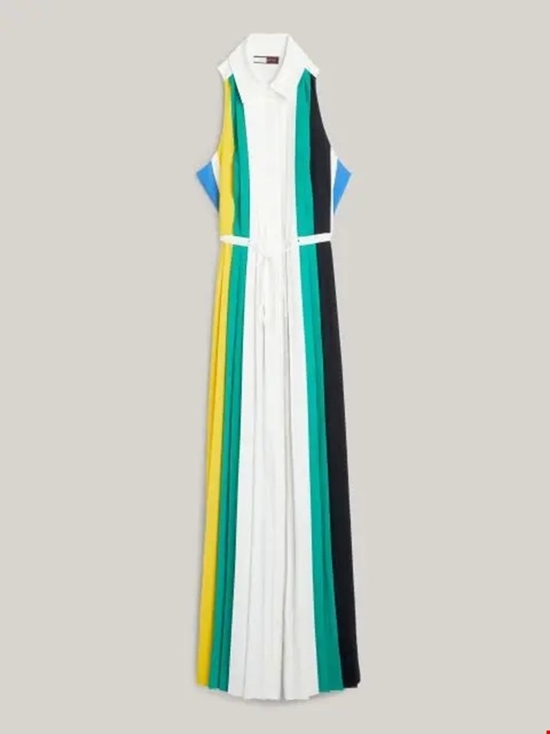Πλισέ maxi φόρεμα, Tommy Hilfiger