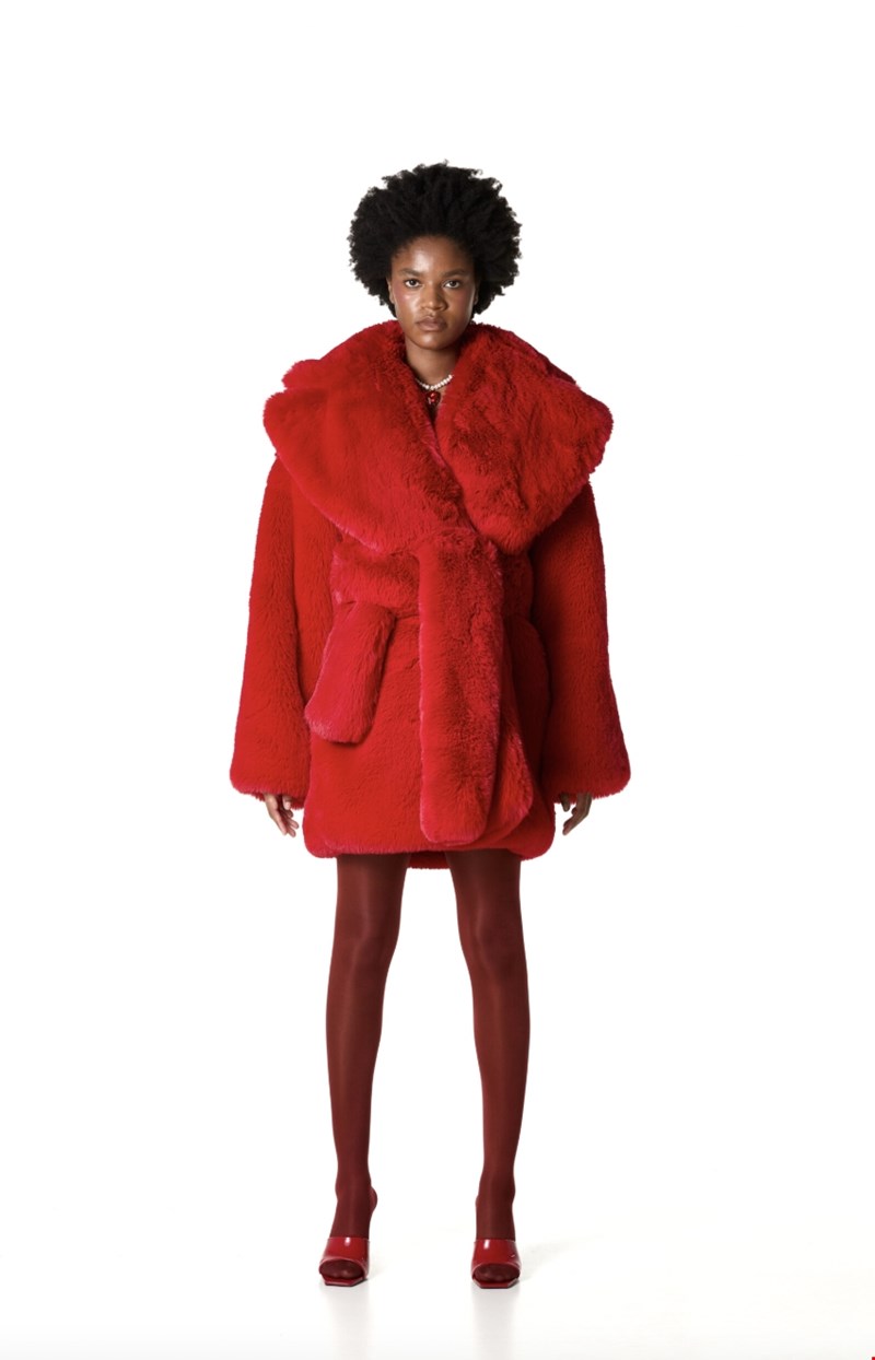 Oversized faux fur Milkwhite