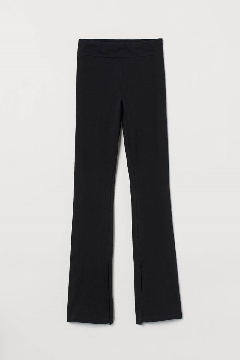 H&M Flared Slit-Detail Leggings
