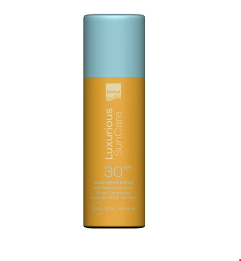 Luxurious Suncare Sunscreen Face Serum SPF30 από την InterMed