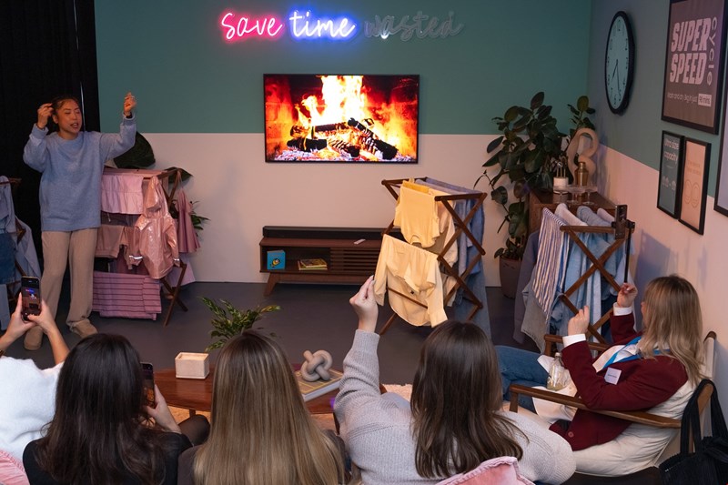Media and influencers had an immersive experience to learn about the time saving benefits of the Bespoke AI Laundry Combo 1