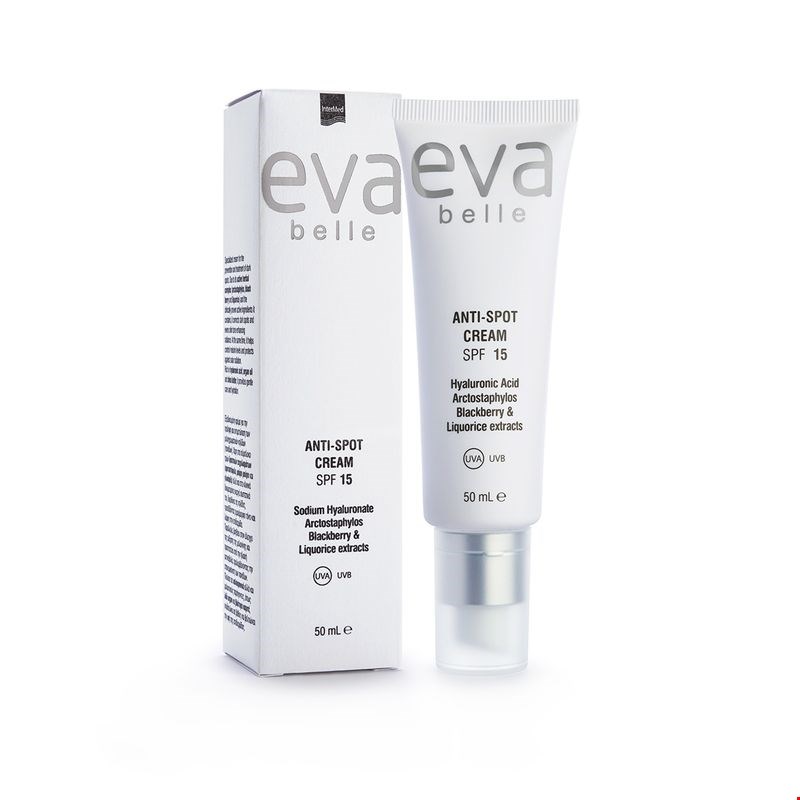 Συσκευασία του προϊόντος Eva Belle ANTI-SPOT CREAM από την InterMed.