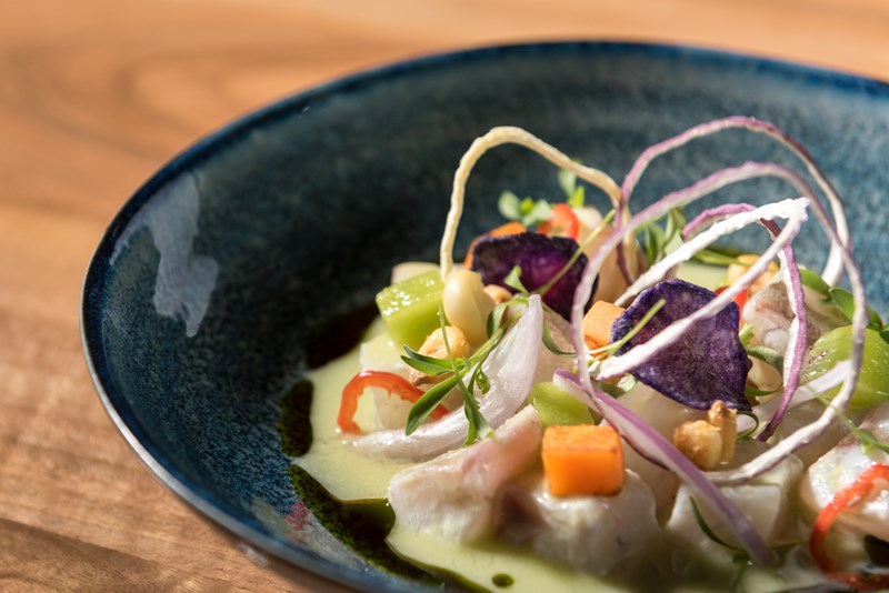 sea bass ceviche kiku