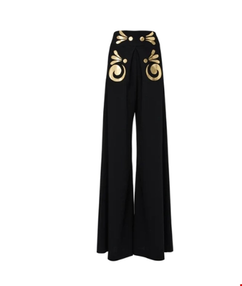 Kallos Gold Wide Leg Trousers Themis Z