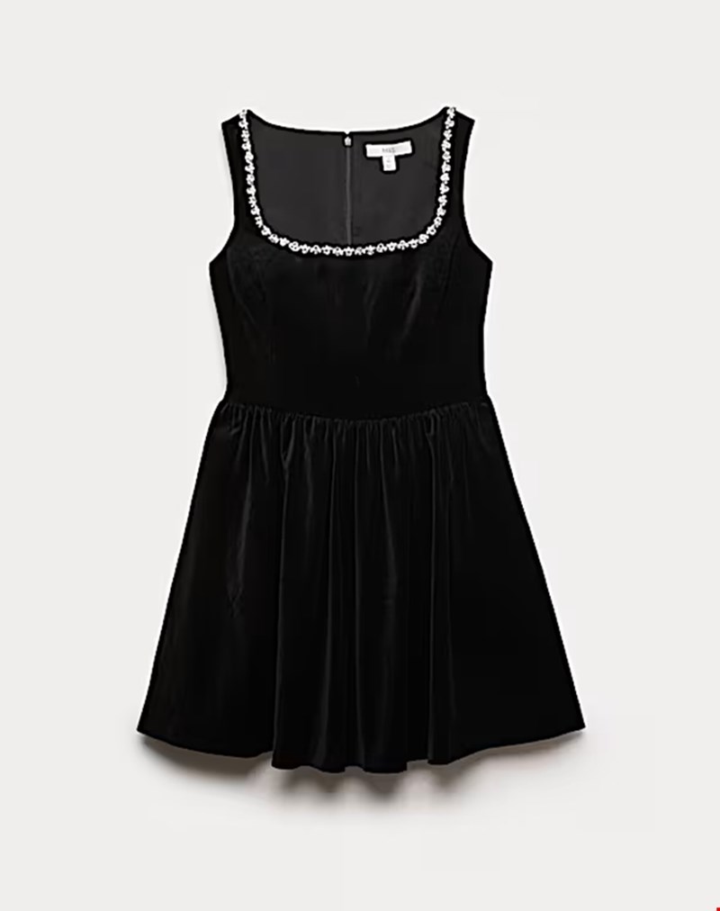Βελούδινο μίνι φόρεμα, Marks&Spencer