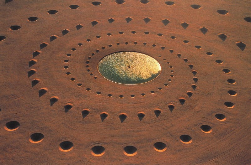 Το έργο Desert Breath στην Αίγυπτο, από ψηλά.