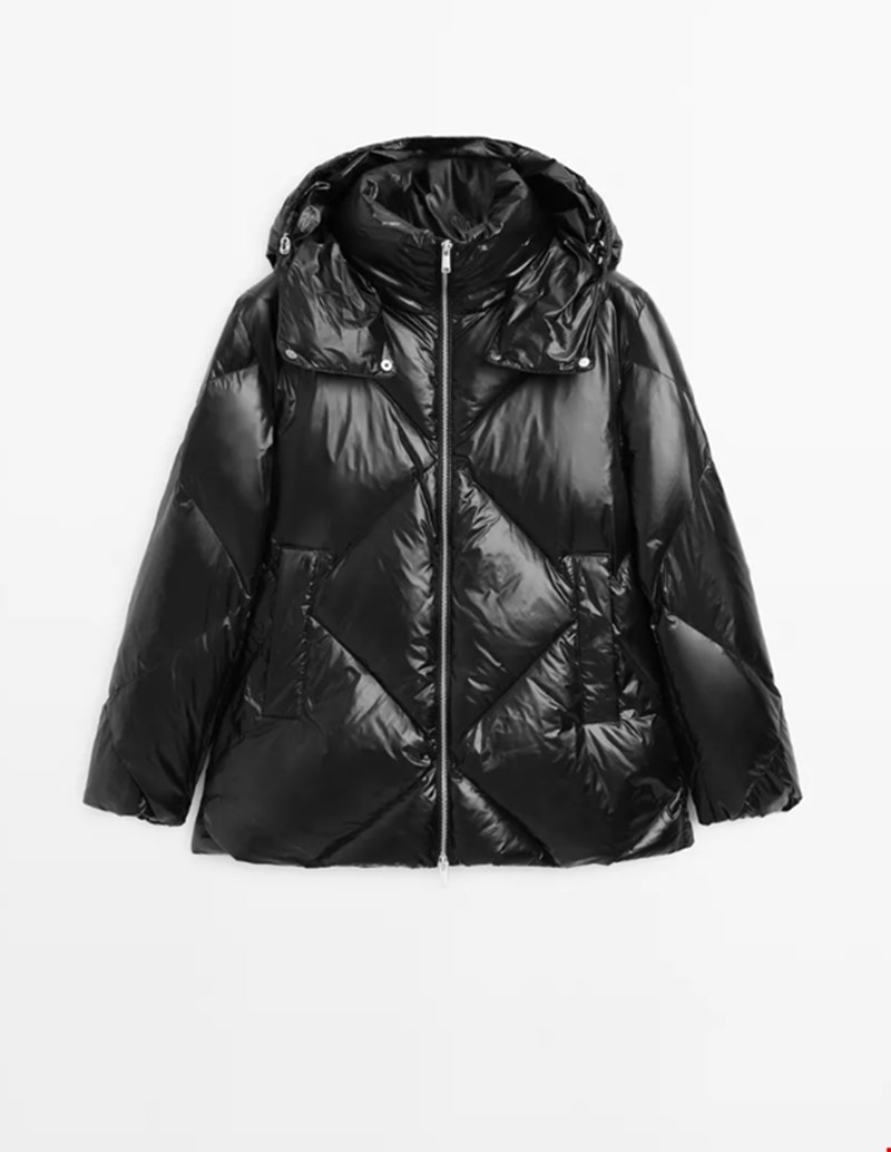 Αδιάβροχο τζάκετ με επένδυση πούπουλα, Massimo Dutti