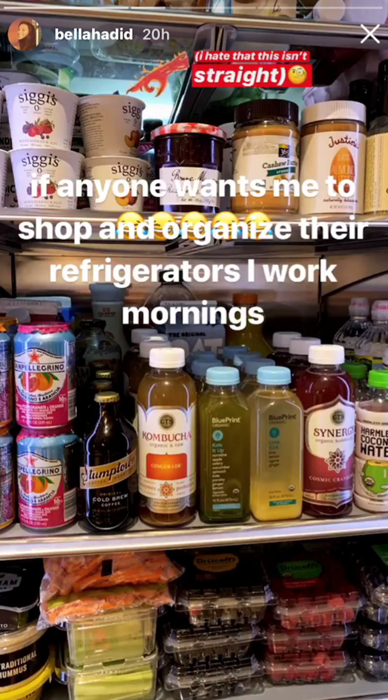 bella hadid insta story