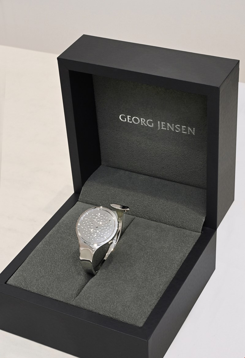 Ρολόι Vivianna Hidden Heart Bangle 34mm με Διαμάντια Pave 0.28ct L Georg Jensen