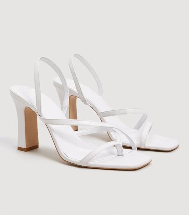 mango white sandals