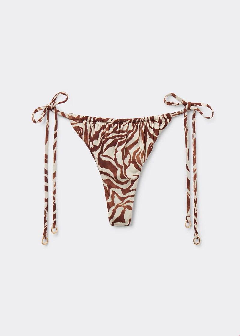 Στρινγκ Μαγιό Brown Zebra Calzedonia