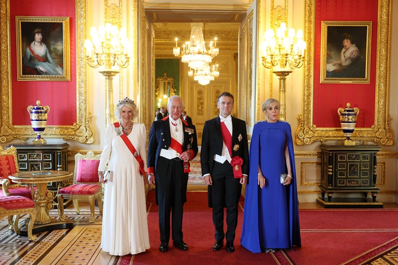 Κάρολος, Καμίλα, Macron