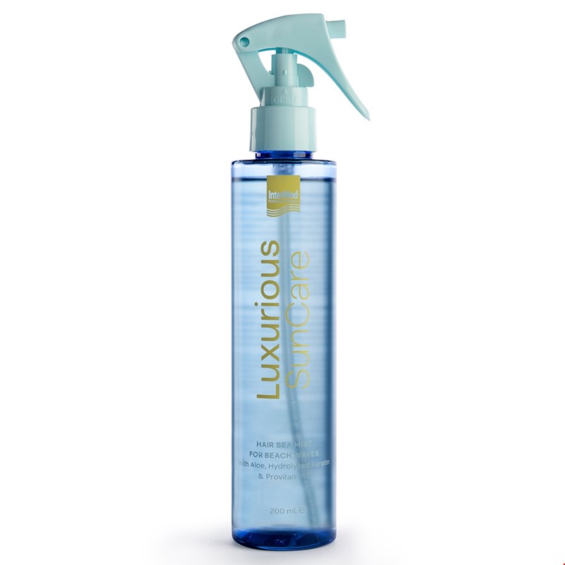 Συσκευασία του προϊόντος Luxurious SunCare Hair Sea Mist της InterMed.