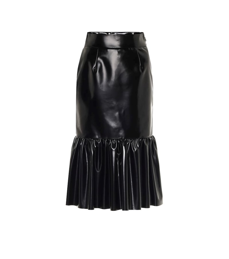 faux leather φούστα, Miu Miu