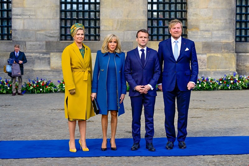 Βασίλισσα Maxima, Brigitte Macron, Emmanuel Macron, βασιλιάς Willem Alexander