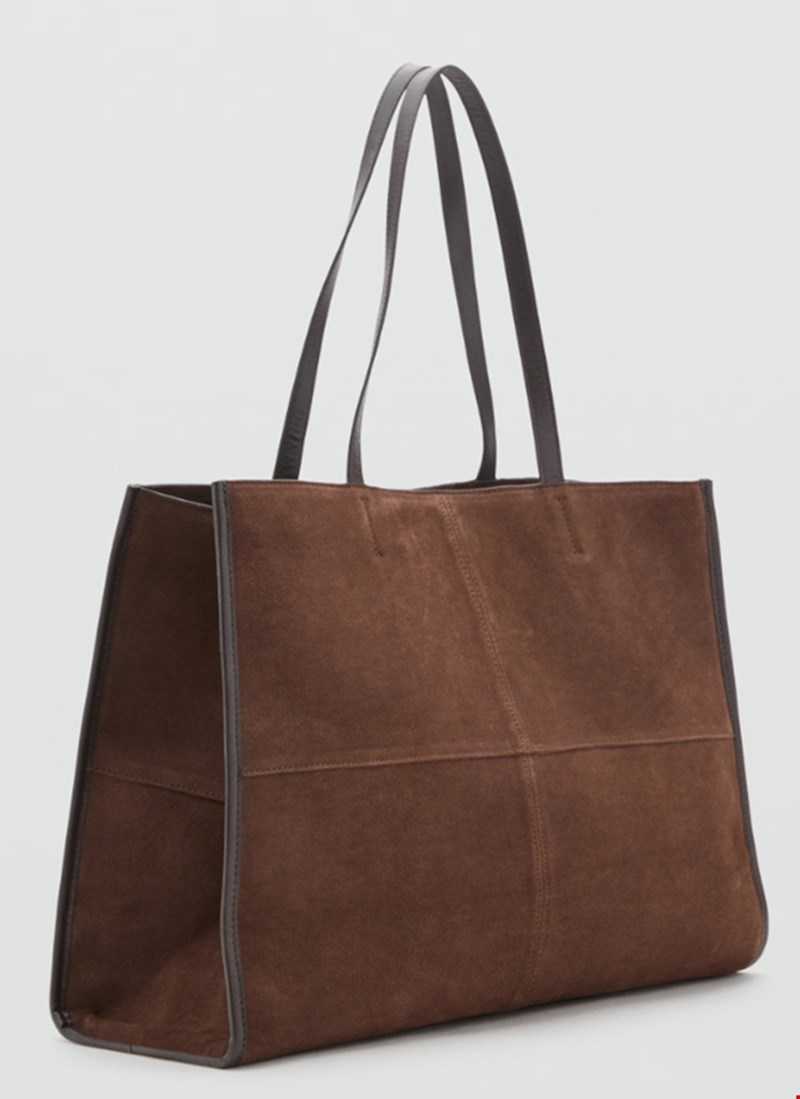 Τσάντα shopper καστόρι, Mango