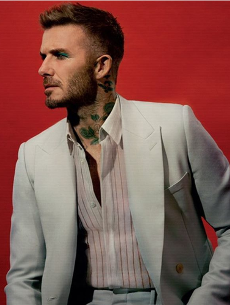 O David Beckham με πράσινη σκιά!
