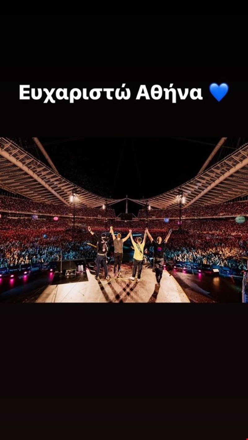Coldplay instagram