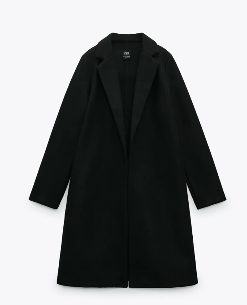 Παλτό με πέτο Zara