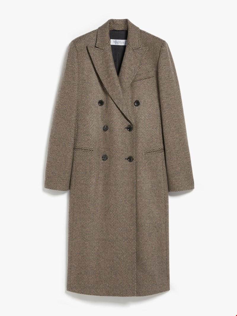 Cashmere chevron coat, Max Mara