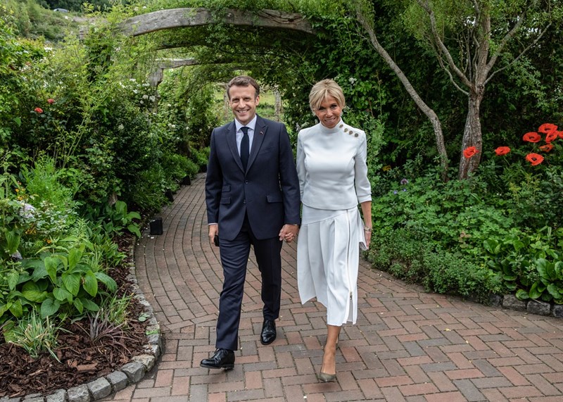 Emmanuel Macron Brigitte G7