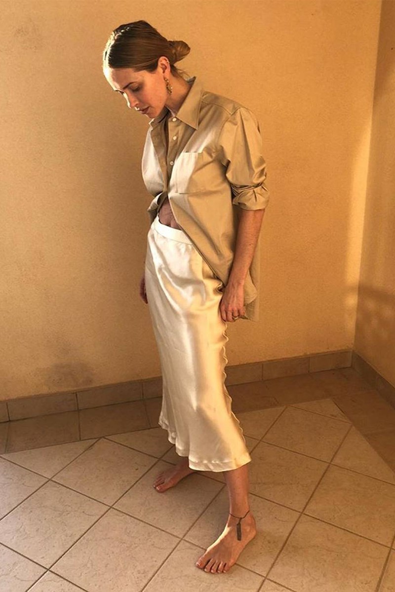 σατέν φούστα