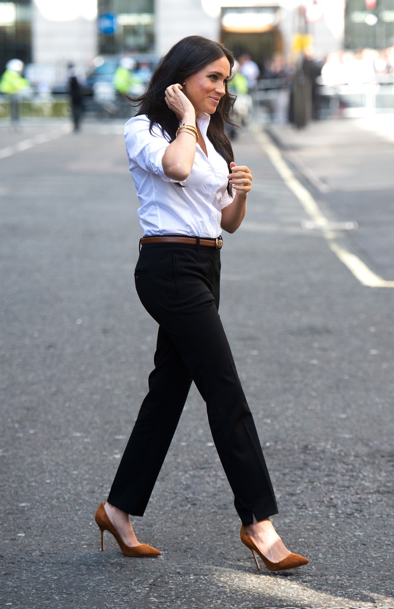 Meghan Markle Wears Designs from Her Own Line to Launch Her Capsule Collection