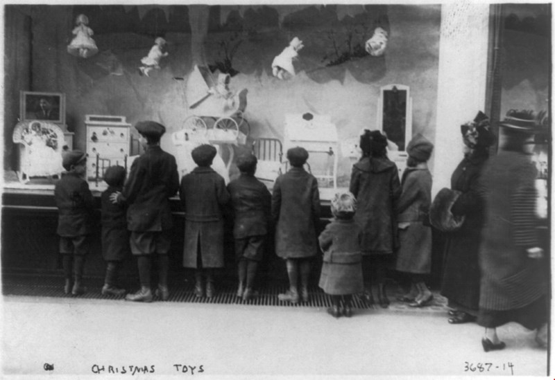 Παλιά βιτρίνα στο Macy's στις αρχές του 1900