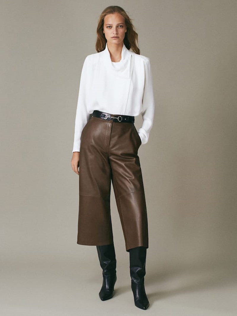 Δερμάτινο παντελόνι culotte 249.00 €