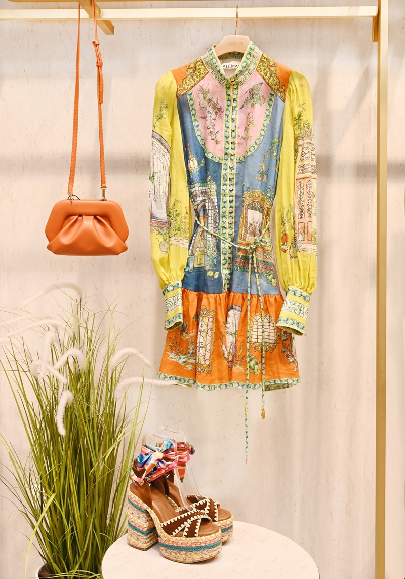 8. Φόρεμα της εταιρίας ALEMAIS, monte mini dress, 100% βαμβάκι, multicolour attica