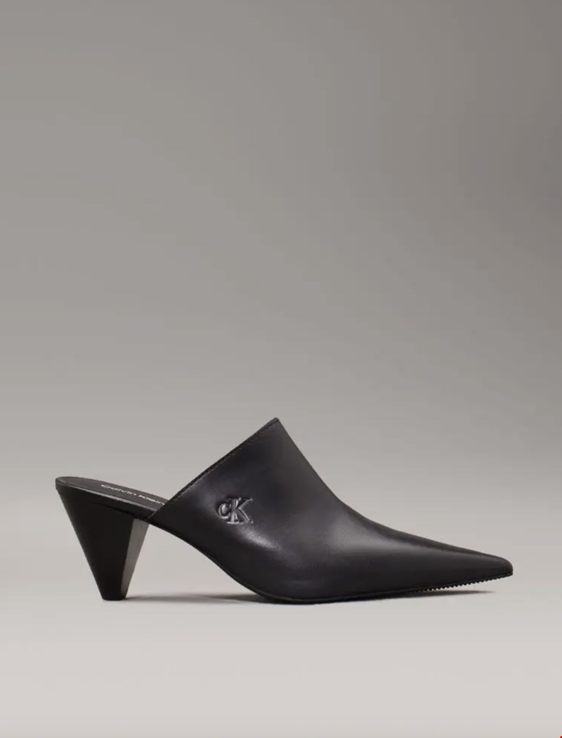 Δερμάτινα Mules Με Κωνικό Τακούνι Calvin Klein